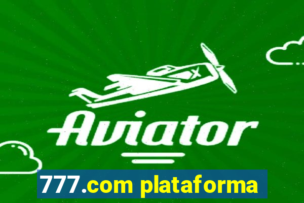777.com plataforma